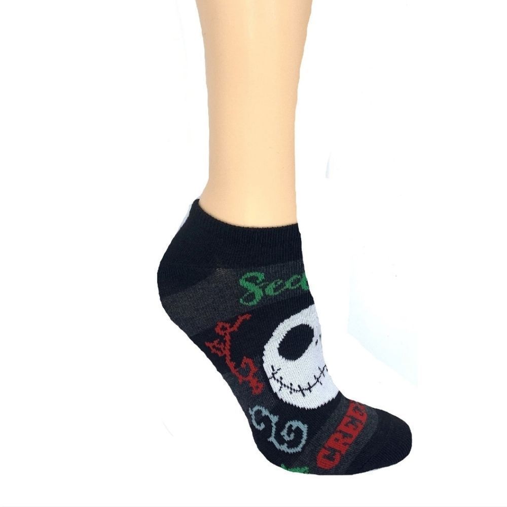 NEW Nightmare before Christmas holiday women's no-show 6 pack socks - Picture 3 of 4